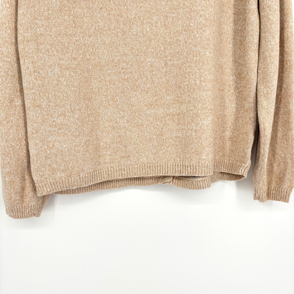 Alfred Dunner Petite Granny Square Crochet Cardigan Sweater Beige Sz PL - Picture 9 of 12